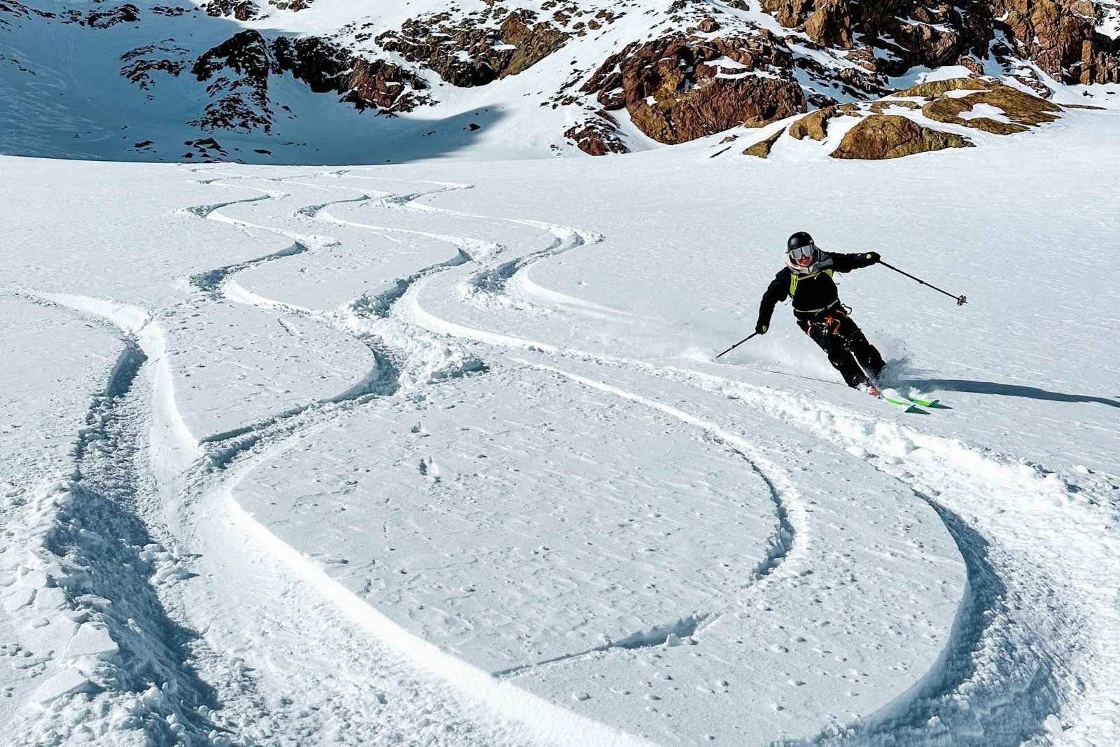Freeriden am Pitztaler Gletscher