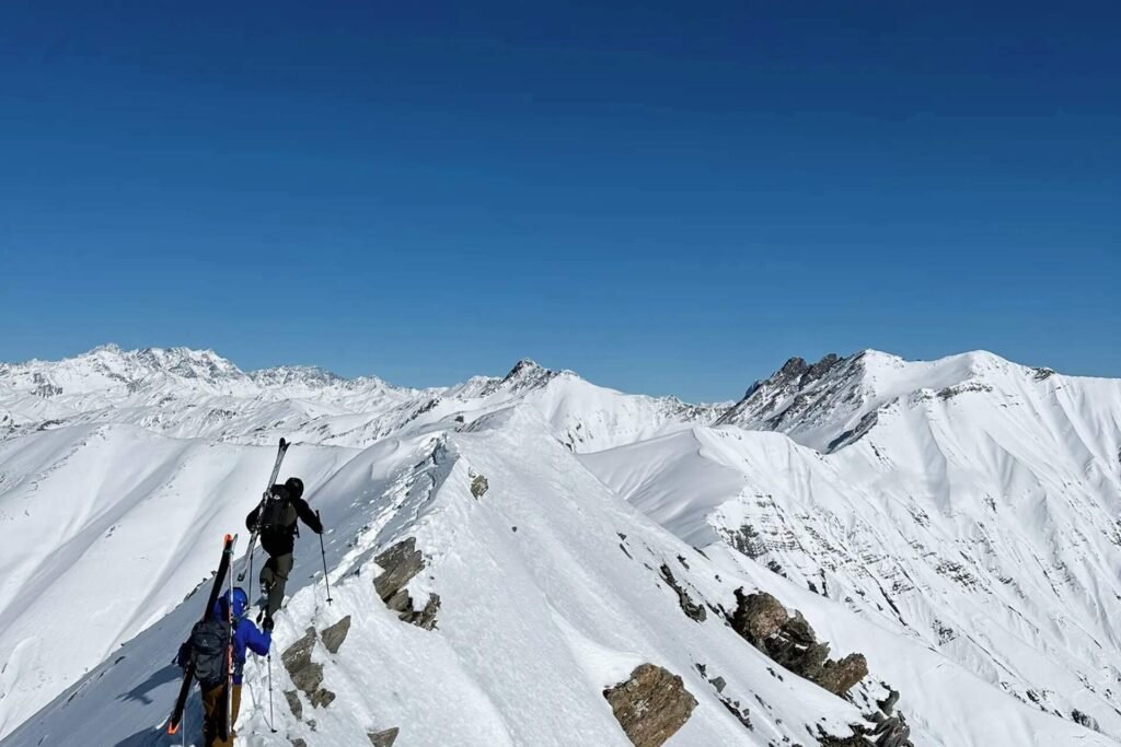 Freeride in Gudauri, Georgien